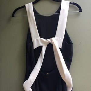 Black & white jumpsuit.